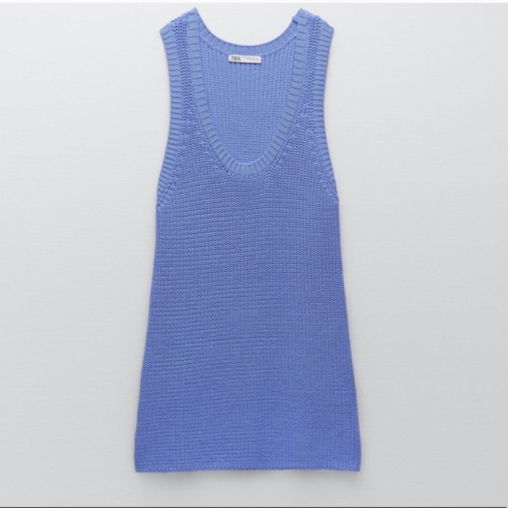 Zara Knit Dress in Bluish - Picture 7 of 14